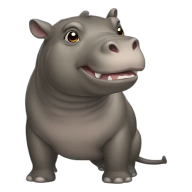 Chat hippopotame  sticker