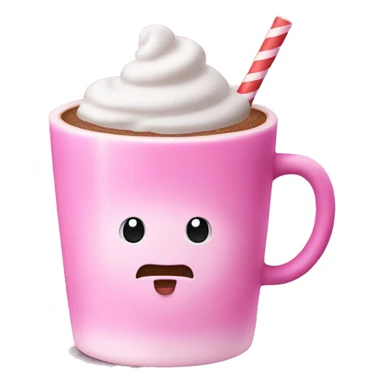 pink hot coco sticker