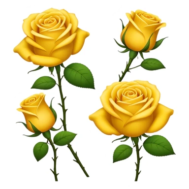 Yellow roses sticker