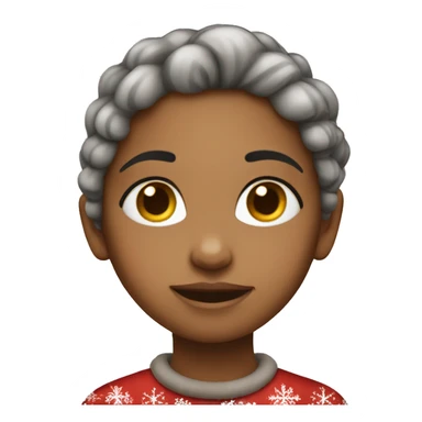 cute girl christmas emojis  sticker