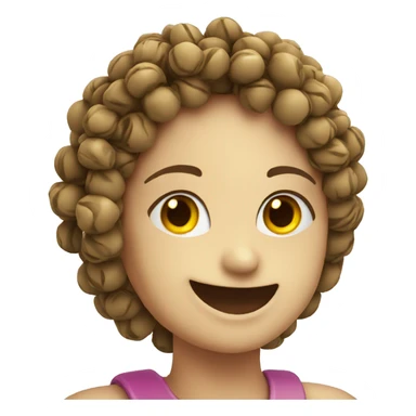 Beads bracelet with smile sticker