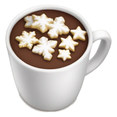 Christmas hot chocolate sticker