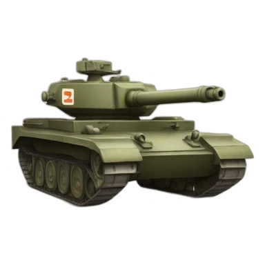 tank with a letter z on board sticker