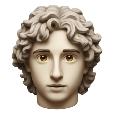 timothee chalamet roman sculpture sticker