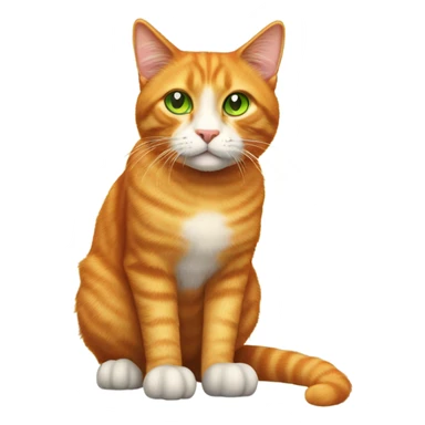 hungry ginger cat sticker