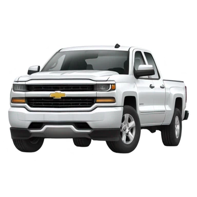 Car Silverado 2016 white  sticker