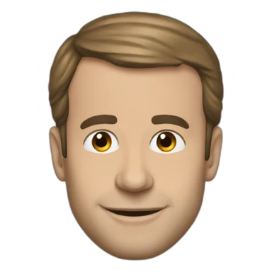 Macron humour  sticker