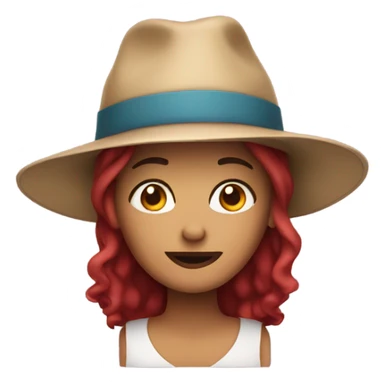 meg wearing a hat  sticker