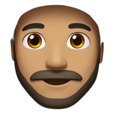 guy black hoodie light brown skin fishing beanie and short mustache and short beard black hair sticker