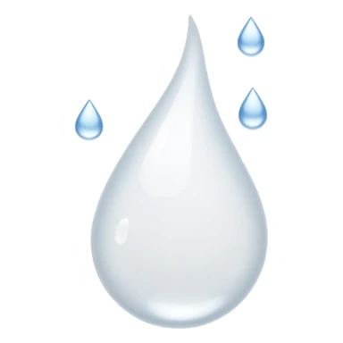 multiple White liquid drops flying to the left sticker