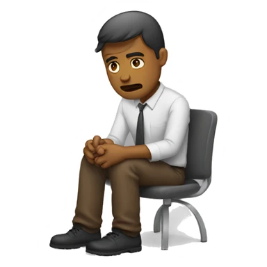 Having a hard day sticker