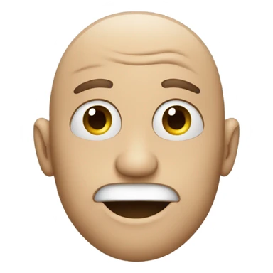 weird man face sticker