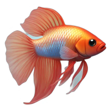 beta fish sticker