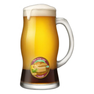 Today buvant une bière sticker