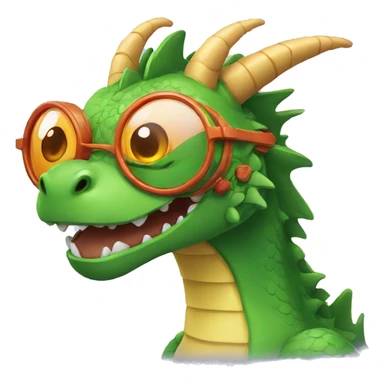 Dragon with spectacle  sticker