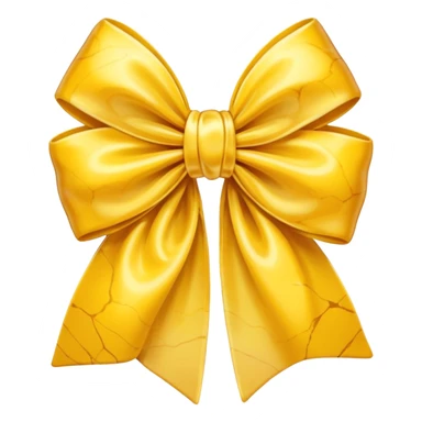 marble yellow bow sticker