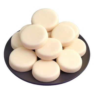 fluffy white idli South Indian rice cake sticker