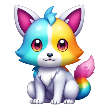  Colorful Shiny Kawaii FurSona Fakemon Full Body sticker