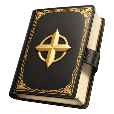 A black and gold book with an aged leather texture, embossed a, silhouette, exuding wisdom, mastery, and the relentless pursuit of greatness. - book on mastery  sticker