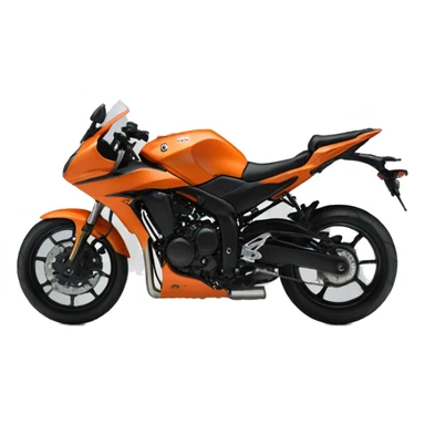 Fzx orange Yamaha bike  sticker