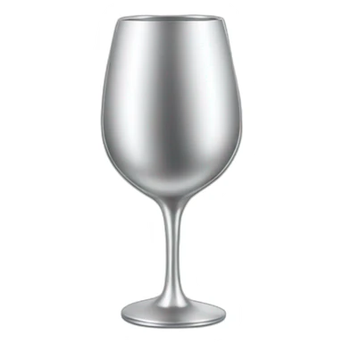 A reflective, crinkled silver or foil hides a wine glass shape, like a stemmed wine glass sticker