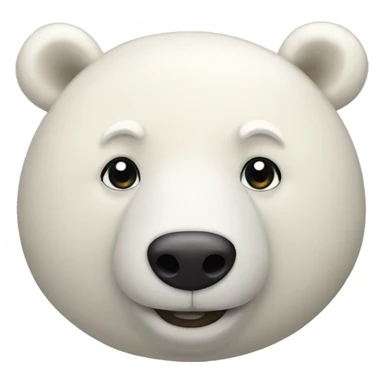 Polar bear bread loaf sticker