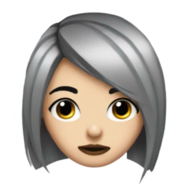 Emo girl with eyebrow piercing sticker