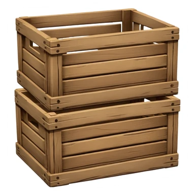 wooden crates sticker