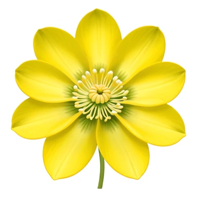Yellow woodland anemone flowers sticker