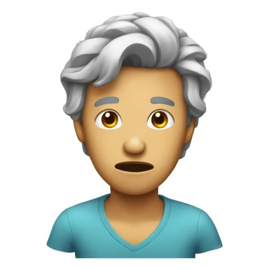 person feeling cringe sticker