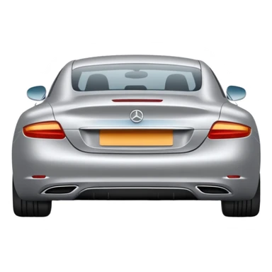 un carro desde atras  sticker