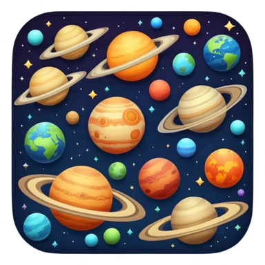 space, planets sticker