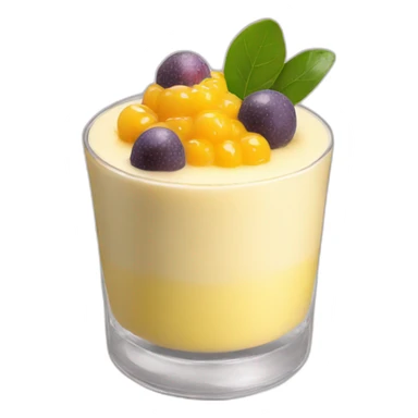 Passion fruit mousse sticker