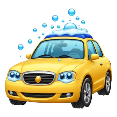 create me an image for a vertical in my super app, Car wash sticker