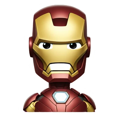iron man showing thumbs DOWN with his hand sticker