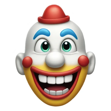clown laughing broadly sticker