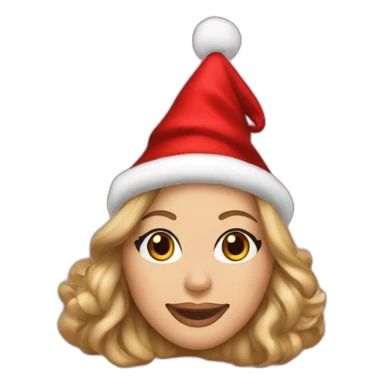 mariah carey christmas hat sticker