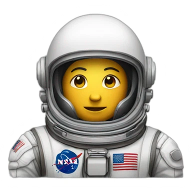 Astronaut with helmet closed sticker