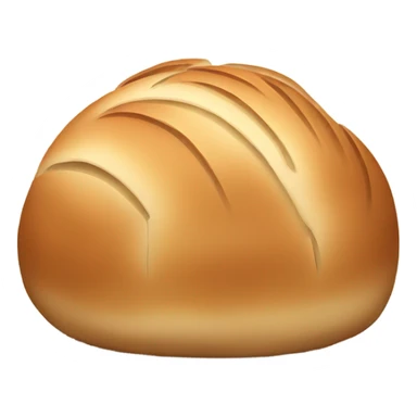 Rustic round loaf of bread sticker