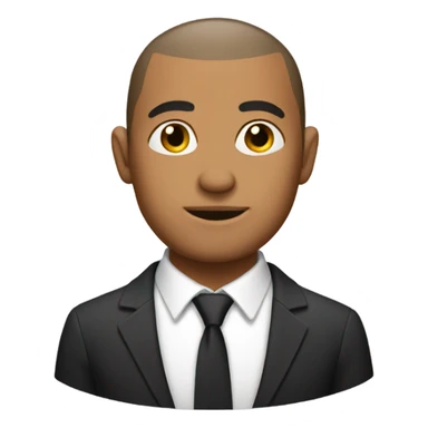 italian man buzz cut in a suit sticker