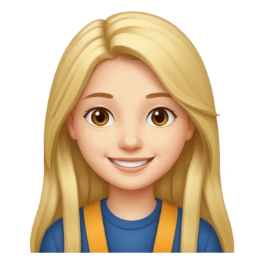 College girl sticker