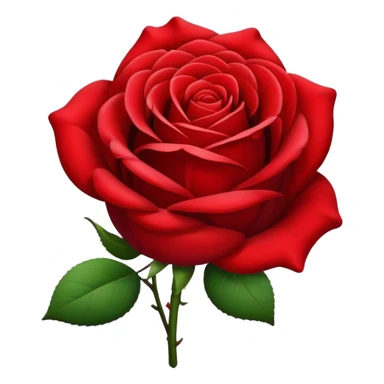 Romantic warm lush rose sticker