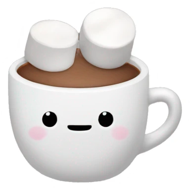 A cup of hot cocoa with marshmallows (no face) sticker