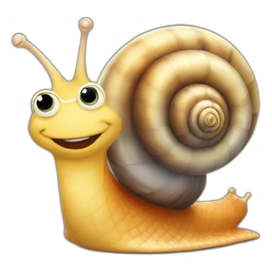 Snail celebrate sticker