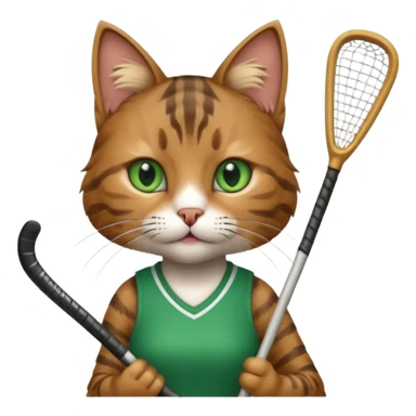 female cat hockey stick sticker