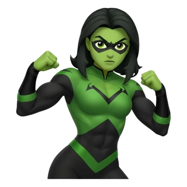 Shego fighting pose sticker