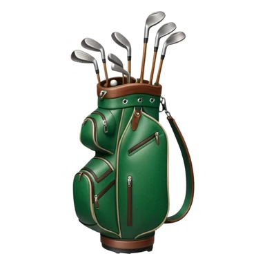 golf bag with clubs sticker