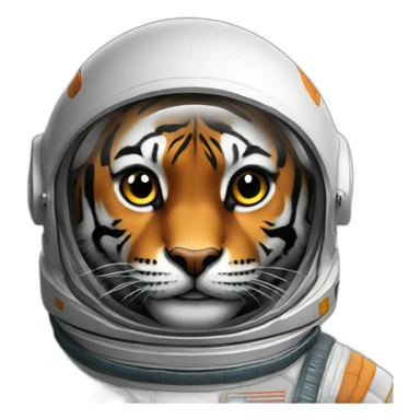 Astronaut Tiger sticker