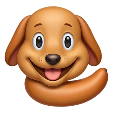 Weiner emoji silly  sticker