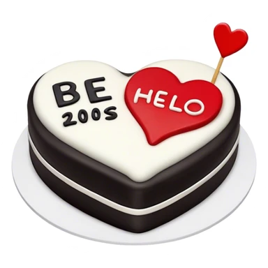 Create a heart broken shaped cake divided in two. first half is black and says “Bye 20’s” and the second half is red and says “hello 30s” sticker